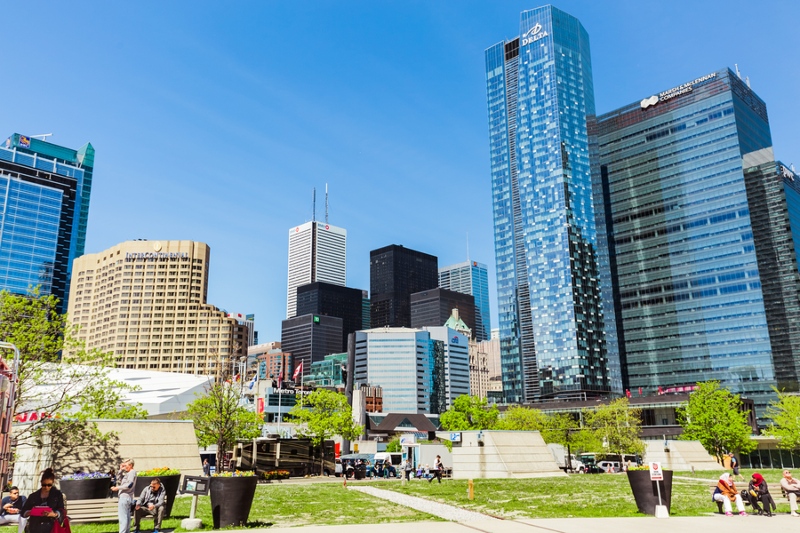 beautiful view of Toronto buildings